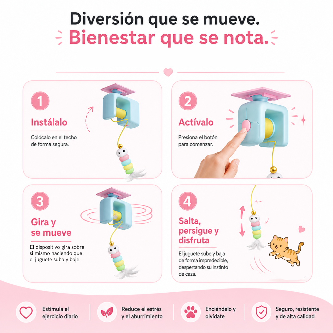 Juguete Automático para Gatos - Pawsy™